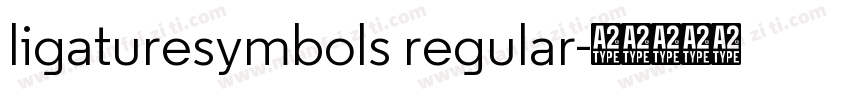 ligaturesymbols regular字体转换